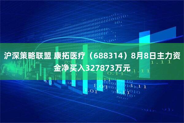 沪深策略联盟 康拓医疗（688314）8月8日主力资金净买入327873万元
